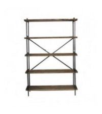 Etagère 5 niveaux en bois et métal