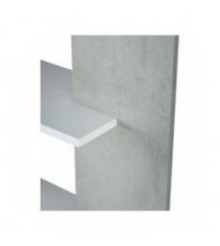 FOET - Bibliothèque L90 x H180 cm - Blanc-béton
