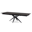 Table rectangle en 180x95 MUGUET - noir marbré